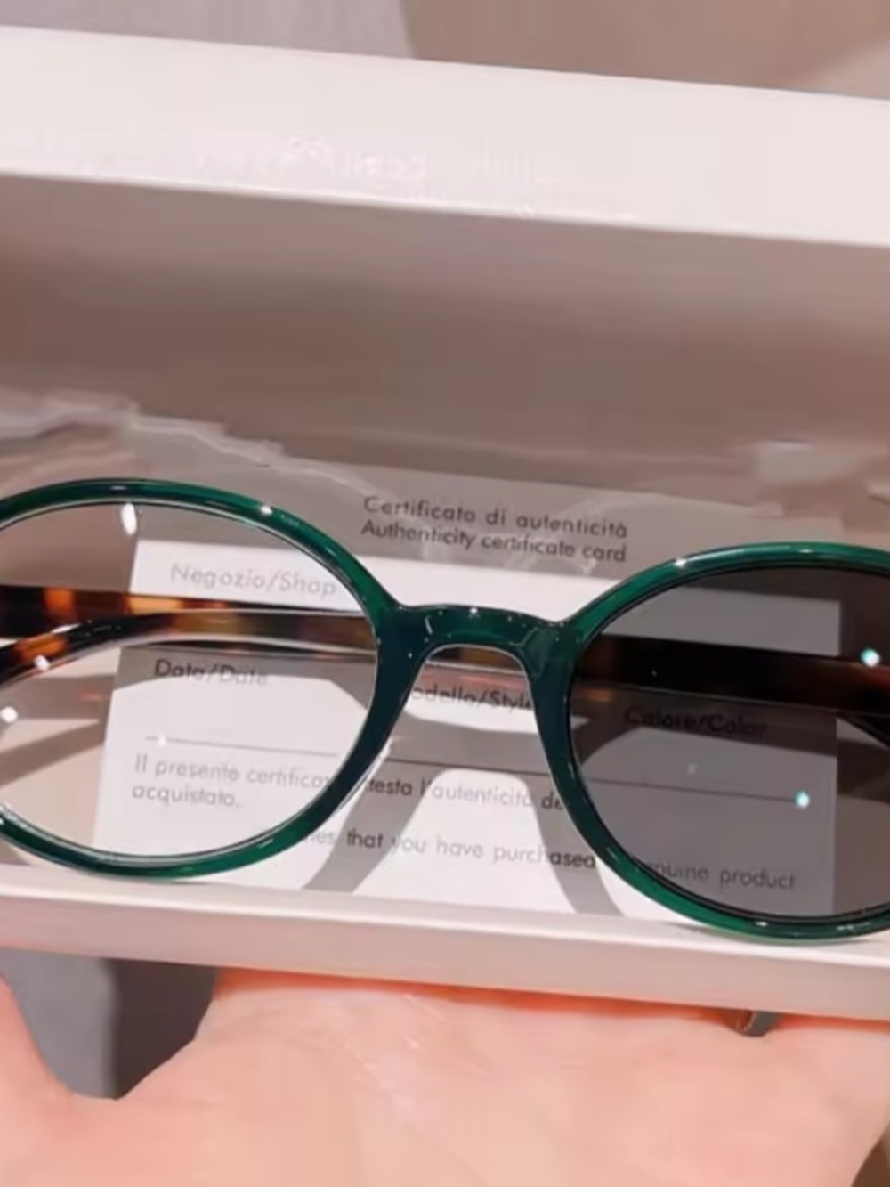 Green Round Women's Sunglasses - Designer Style